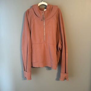 Lululemon spiced chia scuba oversized half zip hoodie